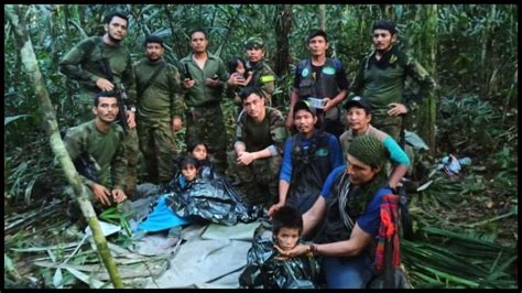colombian children rescued from jungle